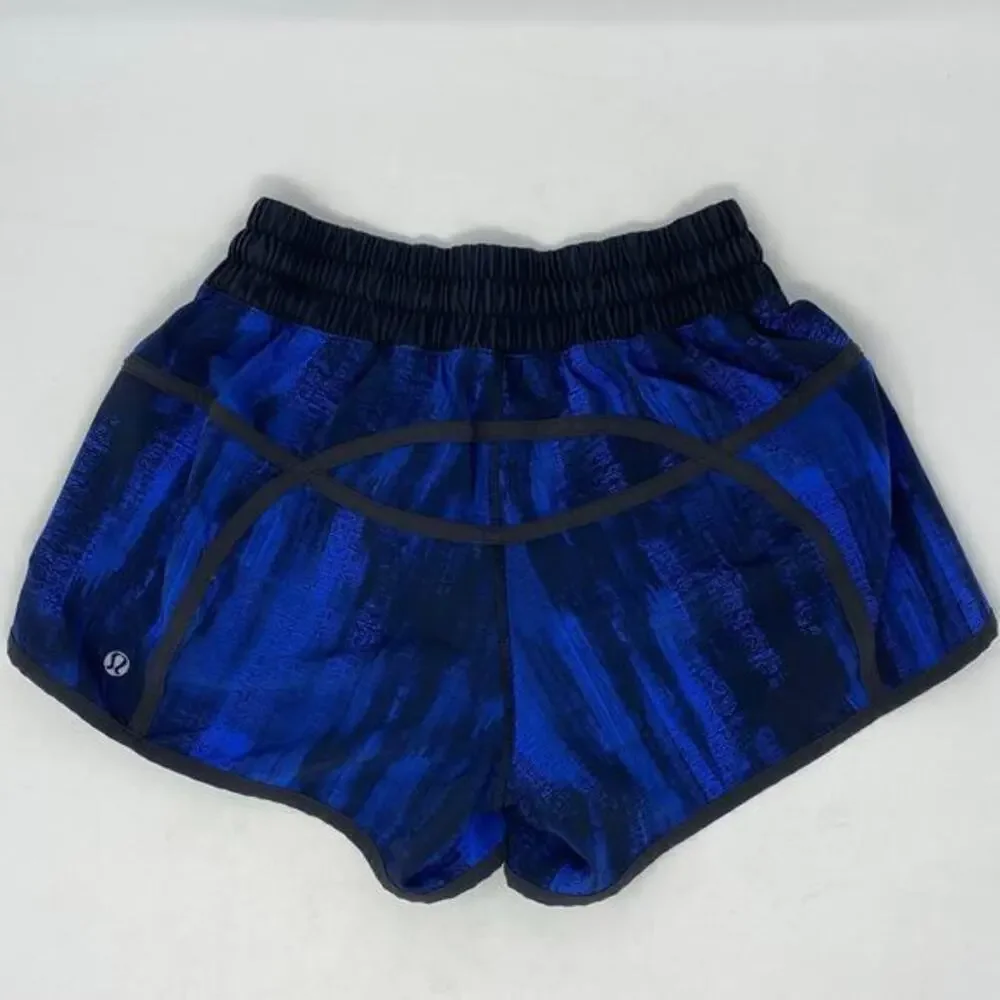 Lululemon Tracker Short III Womens 4 Four Way Stretch Running Pockets Lined